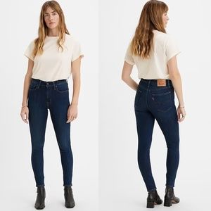Levi’s 721 premium Women’s High Rise Dark Wash Skinny Jeans SZ 26W/30L